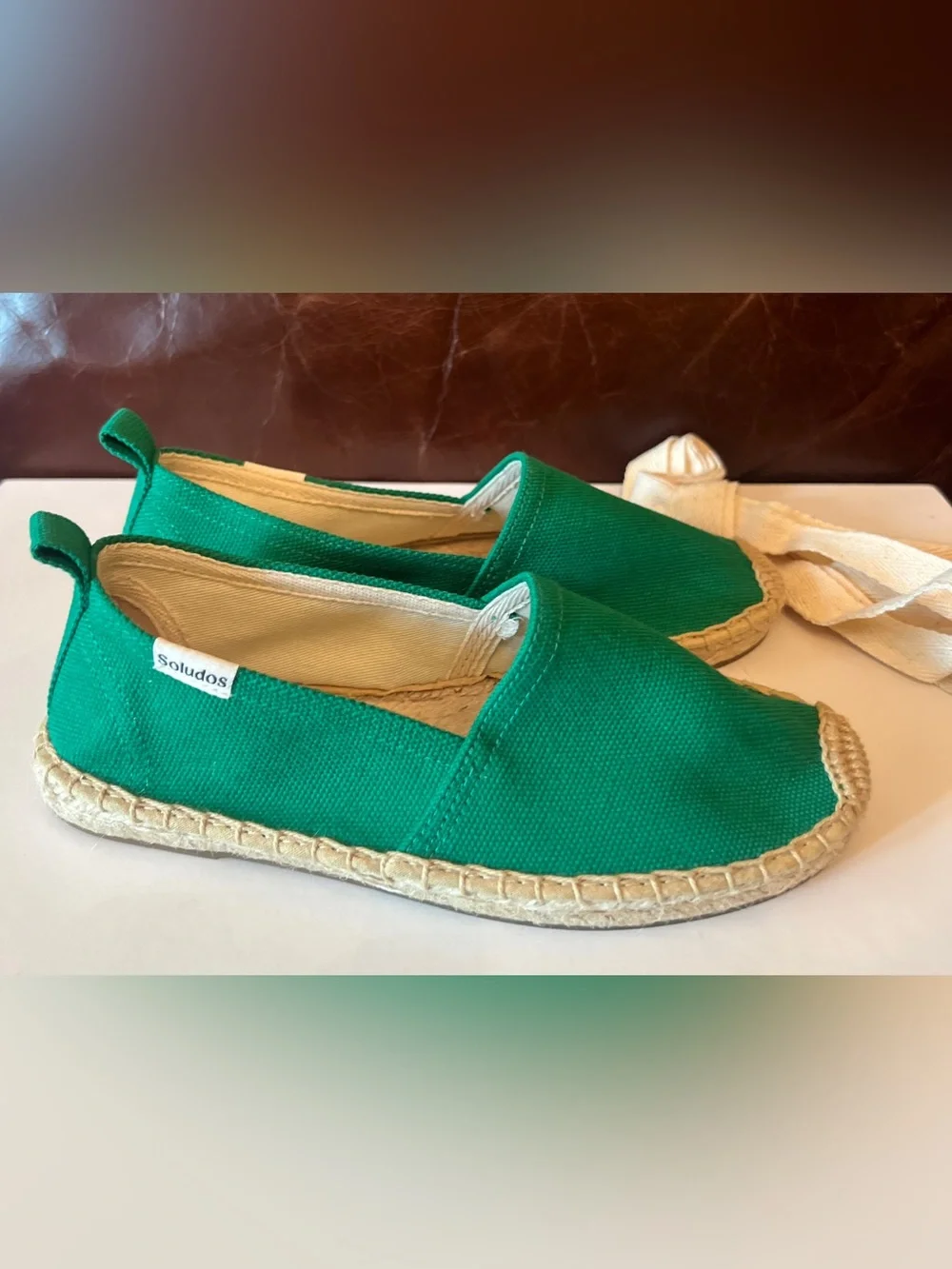 Soludos Kids Espadrille Green Shoes Size 13-13.5 New without box